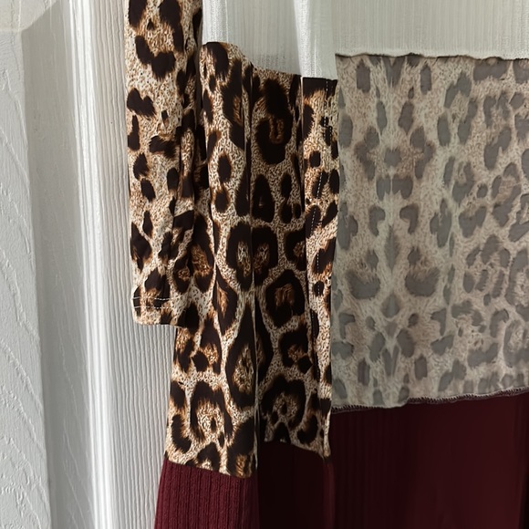 Leopard Long Cardigan - Picture 2 of 2